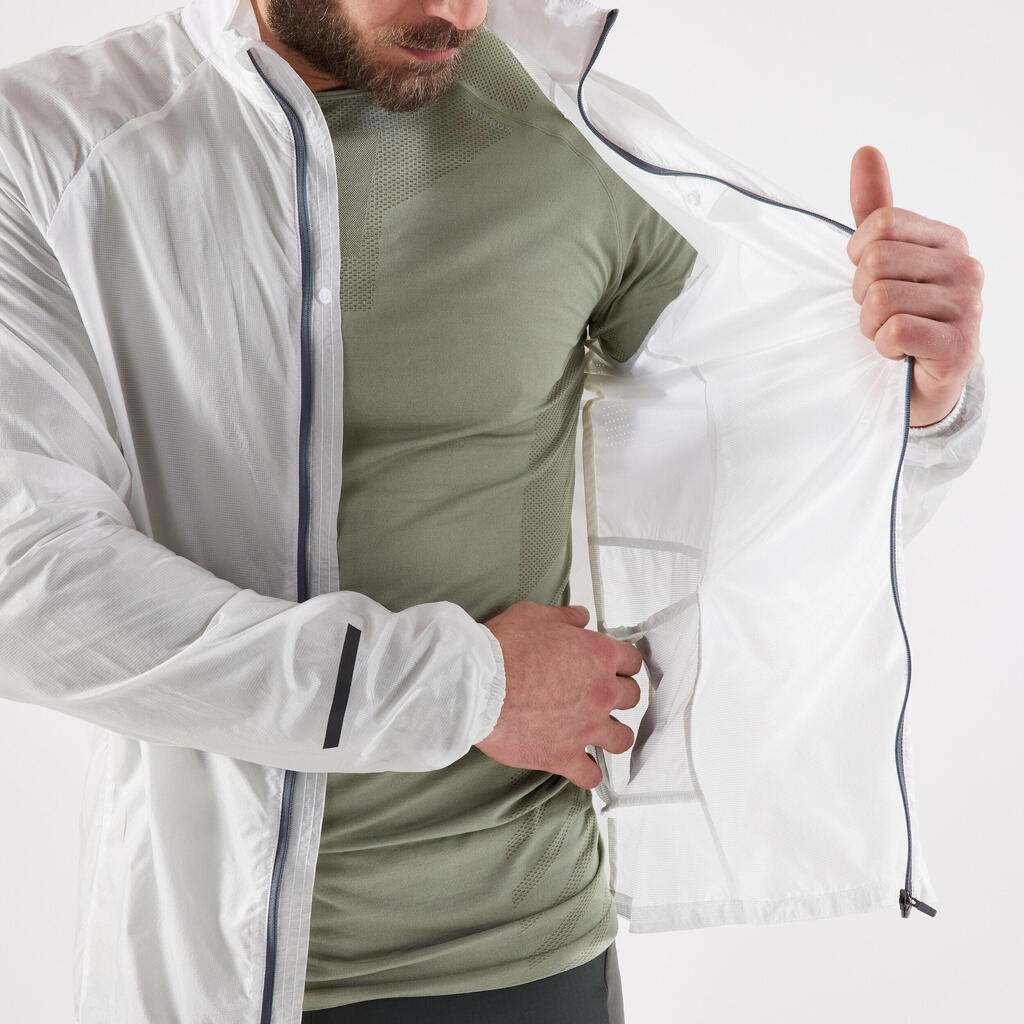 Men's Windproof Jacket KIPRUN WIND JACKET - WHITE